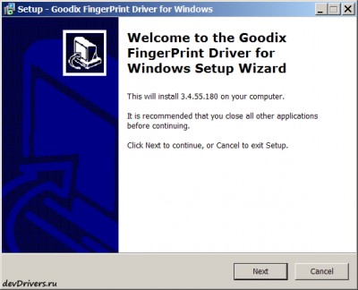 Goodix FingerPrint Driver for Windows 10