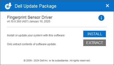 Goodix Fingerprint Sensor drivers 4.10.6.360 WHQL