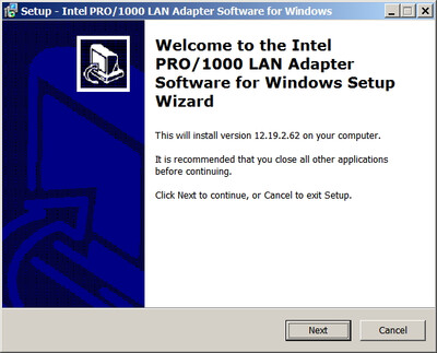 Intel I219 Ethernet Network Adapter drivers 12.19.2.62
