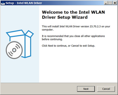 Intel Wireless Network Adapter drivers version 23.70.2.3