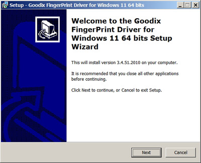 Goodix FingerPrint Sensor drivers version 3.4.51.2010