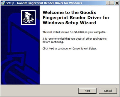 Goodix FingerPrint Sensor drivers version 3.4.51.2020