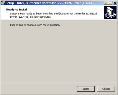 Intel I225 Ethernet Network Adapter drivers 1.1.4.45