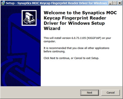 Synaptics Prometheus FM-3462 Sensor drivers 6.0.73.1105