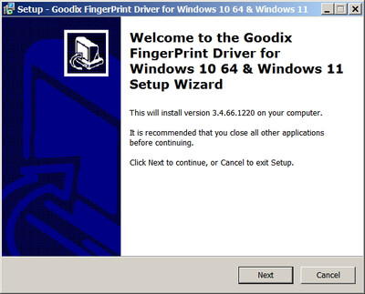 Goodix FingerPrint Sensor drivers version 3.4.66.1220