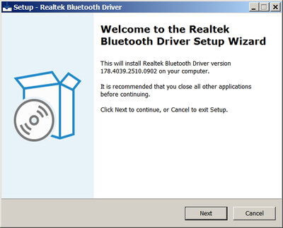 Realtek RTL8852CE Bluetooth Adapter drivers version 178.4039.2510.0902