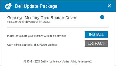 Genesys Logic USB 3.0 Card Reader drivers version 4.5.7.0