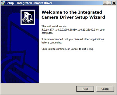 SunplusIT / Lenovo Integrated Camera drivers 5.0.18.277