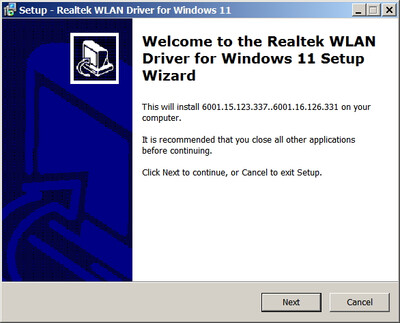 Realtek RTL8852CE PCI-E Wireless Lan drivers 6001.16.126.331