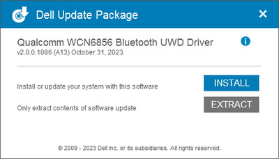 Qualcomm WCN6856 Bluetooth Adapter drivers 2.0.0.1086