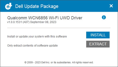 Qualcomm WCN685x Wi-Fi 6E Network Adapter drivers 1.0.0.1531