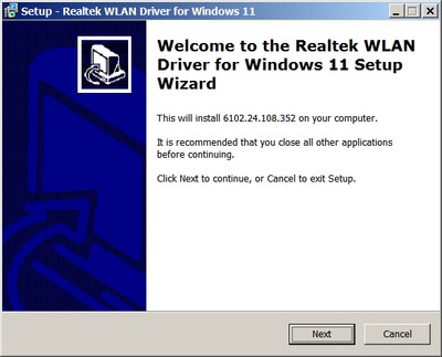 Realtek RTL8922AE PCI-E Wireless Lan drivers 6102.24.108.352