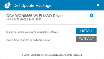 Qualcomm WCN685x Wi-Fi 6E Network Adapter drivers 1.0.0.1456