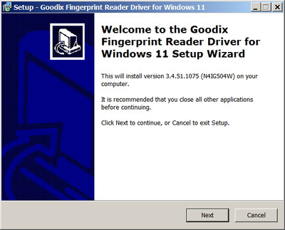 Goodix FingerPrint Sensor drivers version 3.4.51.1075